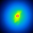 J-Band, NGC4151, 0.10 strehl, position angle 180 degree