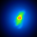 J-Band, NGC4151, 0.40 strehl, position angle 180 degree