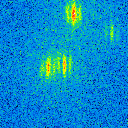 K-Band raw target, with atmospheric dispersion, declination -20 degree, pa 135 degree