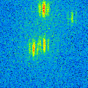 K-Band raw target, with atmospheric dispersion, declination 0 degree, pa 124 degree